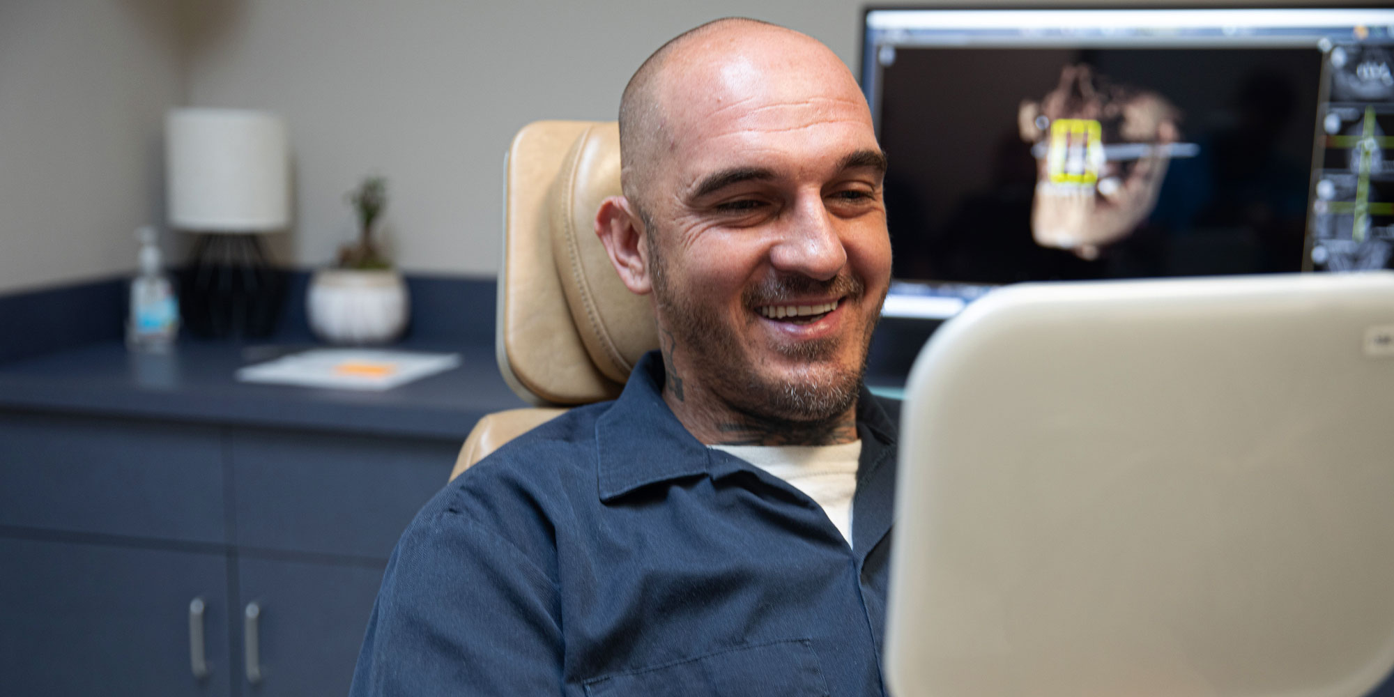 dental implants patient smiling